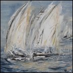 Archiv | Regatta Acryl auf Leinen 40x40 cm 2018